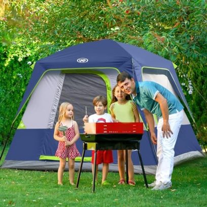 UNP 2/4/6/8 Person Tent, Portable Cabin Tent, Camping Tent 4-Person Easy Set Up, Waterproof with Top Rainfly for Outdoor Camping/Hiking - Image 6